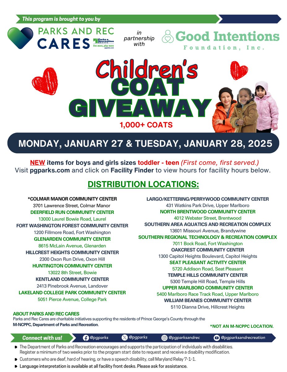 Cherokee Lane ES (@cherokeelane_es) on Twitter photo Additional Countywide Coat Distribution today and tomorrow! <a href="/PGCPS_OCS/">PGCPS Office of Community Schools</a> <a href="/Ms_Mariscal/">Gesireth Mariscal</a> Additional Countywide Coat Distribution today and tomorrow! <a href="/PGCPS_OCS/">PGCPS Office of Community Schools</a> <a href="/Ms_Mariscal/">Gesireth Mariscal</a>