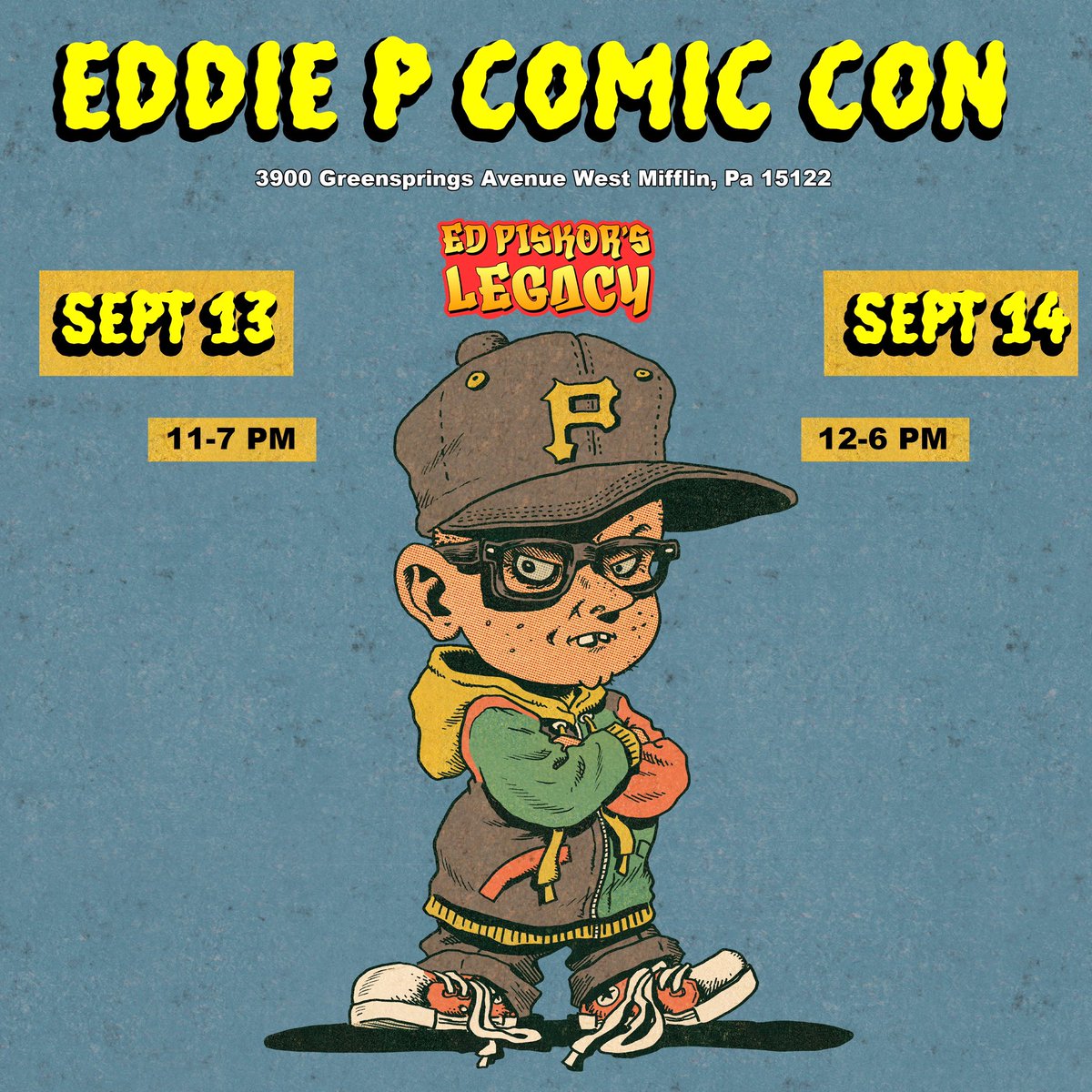 justinecleaves's tweet image. Save the dates!! 

Our family is proud to announce the 2nd annual Eddie P Comic Con!

#edpiskor