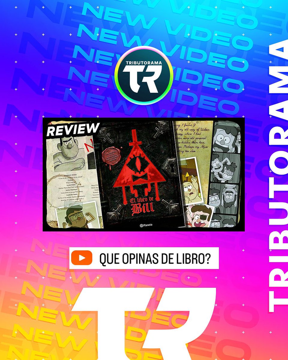 tributorama's tweet image. EL LIBRO DE BILL  - GRAVITY FALLS
youtu.be/h4MjR4CmWiY