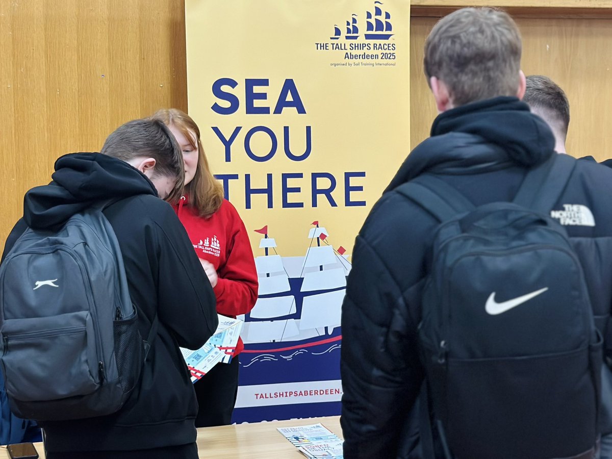 Thank you to the team from <a href="/tallshipsabdn/">Tall Ships Aberdeen</a> for engaging with our pupils today!