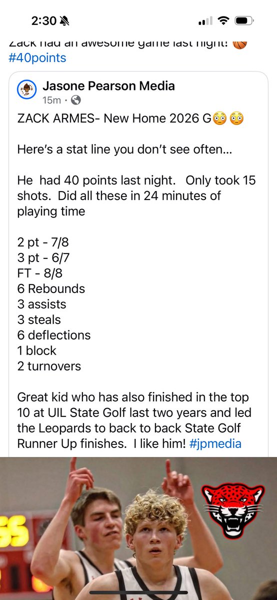 Our club champ <a href="/ArmesZack08/">Zack Armes</a> can hoop a little too!  Nice work