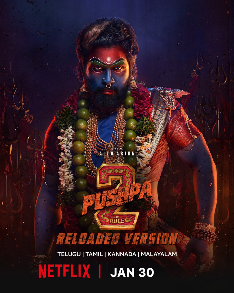 filmy_feed_'s tweet image. #Pushpa2Reloaded will be Premieres on Netflix from January 30th .

#Pushpa2 #KannadaDubbed