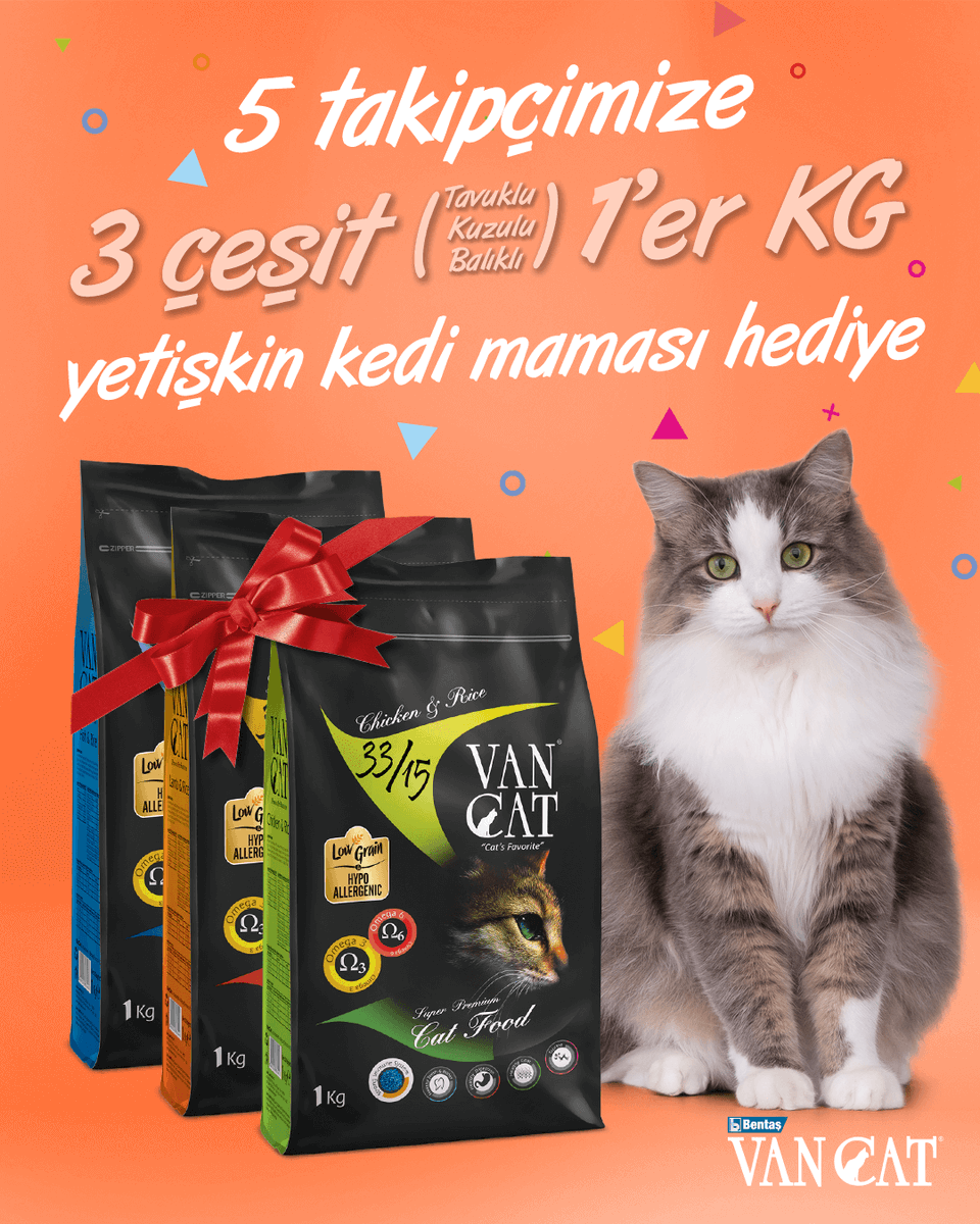 🎁 VanCat Kedi Maması Çekilişi! 🎁

Çekilişimize katılmak için:
🐾 <a href="/VanCatTurkiye/">VanCat Türkiye</a> sayfamızı takip et,
🐾 Bu gönderiyi beğen ve repostla,
🐾 Bir arkadaşını yoruma etiketle!

5 takipçimize #Tavuklu, #Kuzulu ve #Balıklı #VanCat #KediMaması #Hediye! 😻

🛎 Çekiliş sonuçları 4 Şubat!