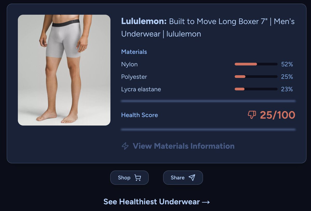 check ur undies and find alternatives