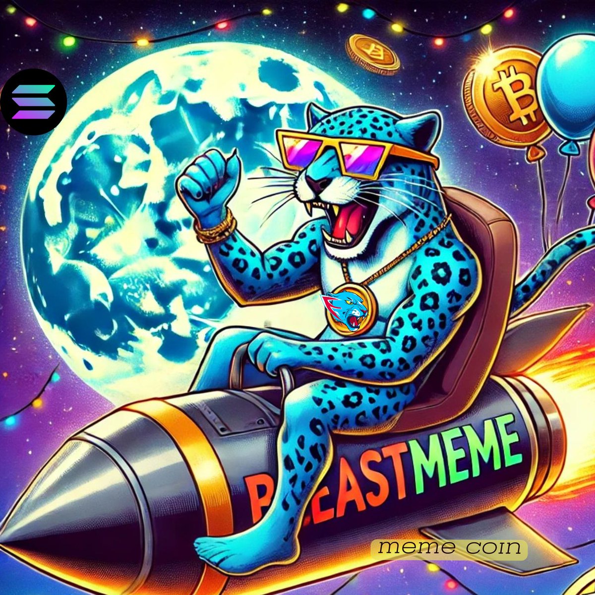 BeastMemeXBM's tweet photo. Breaking: BeastMeme just overtook the speed of light. Next stop: a moon party with the blue jaguar! πππ #CryptoMoon #BeastMeme #XBM #ToTheMoon #MemeCoin #HODL #CryptoHype #mrbeast #fanclub #solana #CRYPTO #DigitalAssets https://t.co/ChrzXoXOk8
