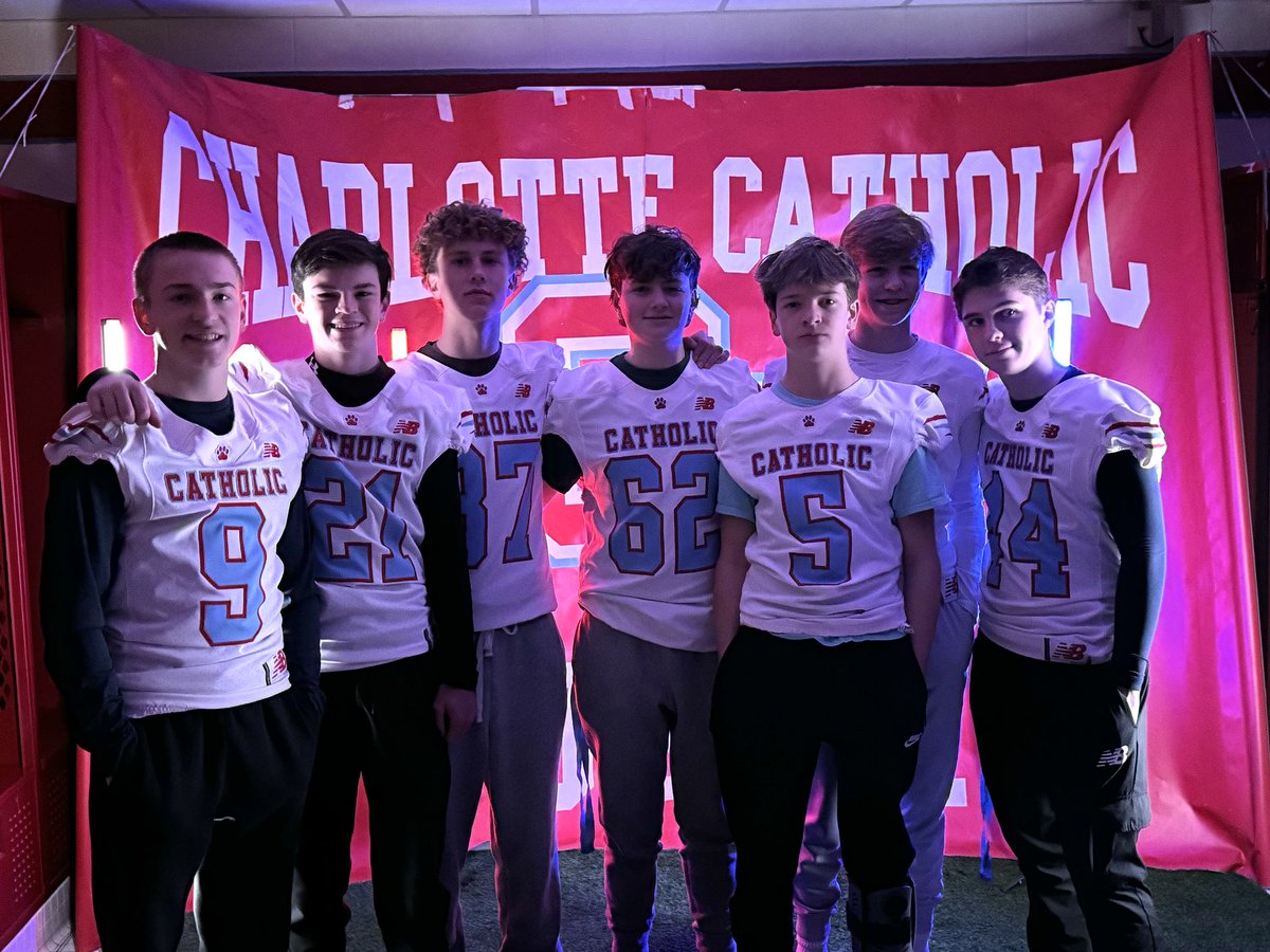 🪓The Future is bright at Charlotte Catholic Football 🏈 8th Grade Official Visit was a huge success 🏆over 40 future Cougars were ready to #SharpenTheAxe <a href="/newbalance/">New Balance</a> <a href="/Catholic_FB/">CCHS Football</a> <a href="/HTCMSAthletics/">Holy Trinity Bulldog Athletics</a> #AlwaysOn