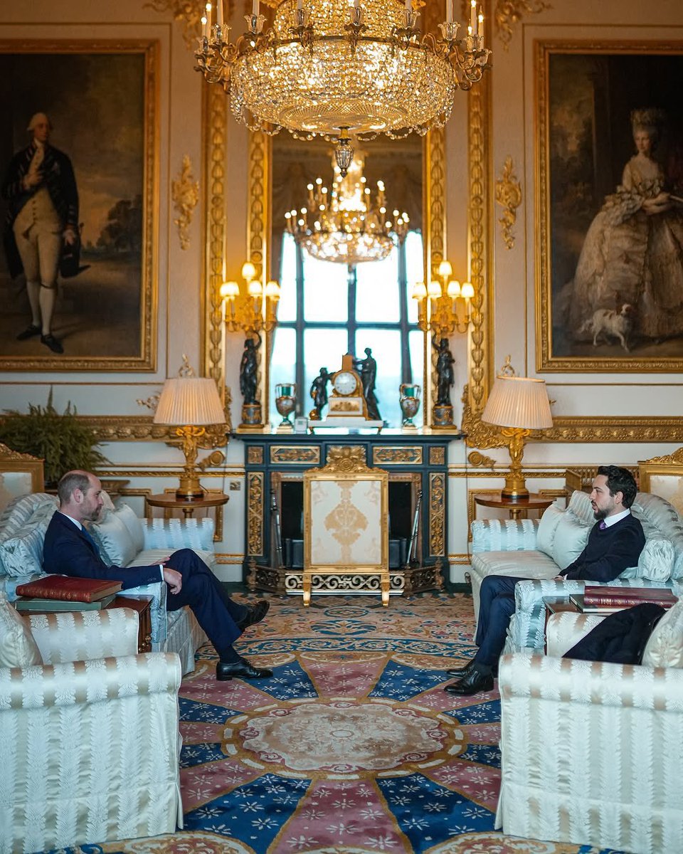 isaguor's tweet photo. The Prince of Wales welcomed Crown Prince Hussein of Jordan to Windsor Castle, today. 

Cr. Instagram, alhusseinjo https://t.co/7tizy5GeFD