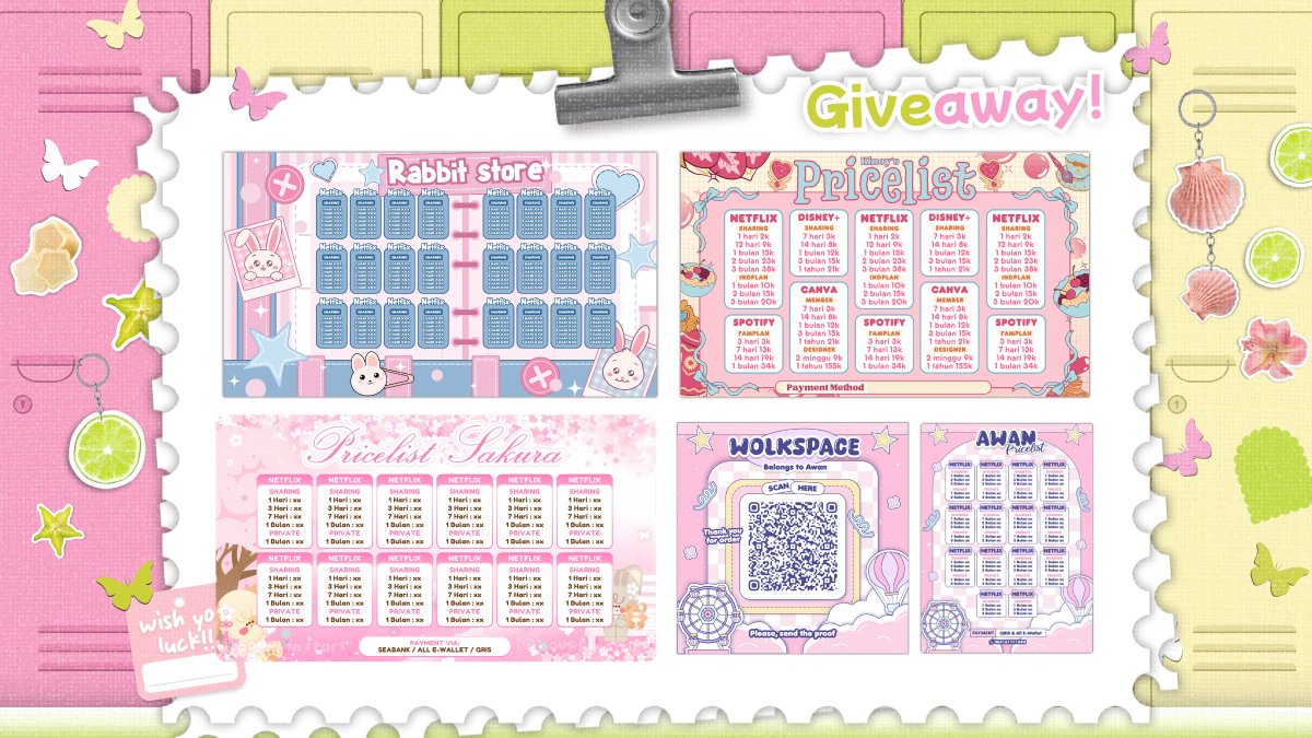 polici_editpl's tweet photo. 🪄🎀 GIVEAWAY BA EDIT PL!

Dalam rangka penetapan harga baru, para BA edit PL ngadain GIVEAWAY SALDO 70K untuk 7 orang &amp; 21 KATALOG EDIT PL GRATIS!

Rules :
- BA only
- Follow @catnip__junkie
- RT pinned, tweet ini, &amp; katalog yg kamu pengen (bisa lebih dari 1)👇🏻

#zonauang https://t.co/vyAe3peHyx