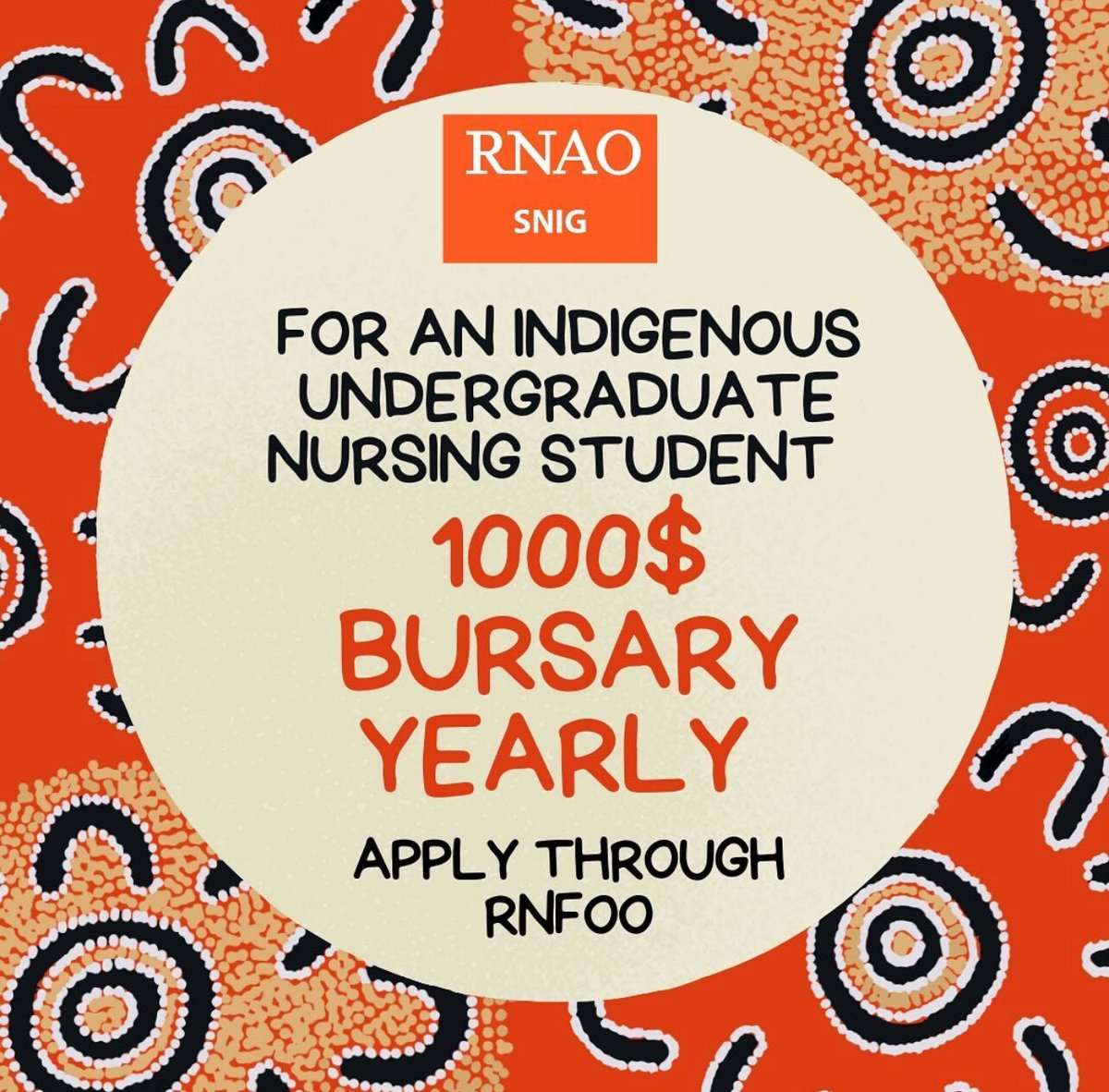 NursingStudentO's tweet photo. 👋 Hello nursing students!
🌟 SNIG is awarding an Indigenous undergraduate nursing student a $1000 bursary through RNFOO.
👉 Apply here: https://t.co/MThTx3No9H
#RNAO #NSO #IndigenousNurses #SNIG https://t.co/E7eVtg1o1j