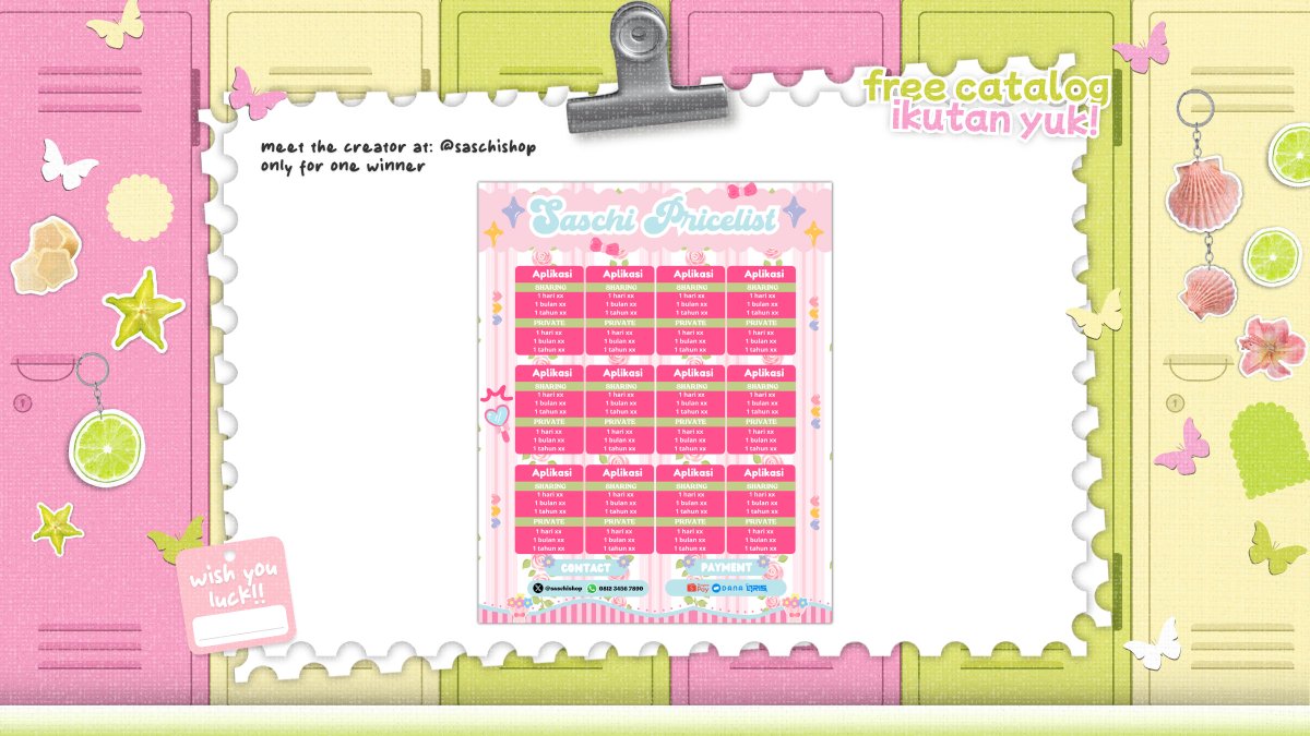 RT kalo kamu mau katalog dari <a href="/saschishop/">˖ ࣪ ꒷ 𝘀𝗮𝘀𝗰𝗵𝗶 ꐑꐑ !</a> 🫶🏻