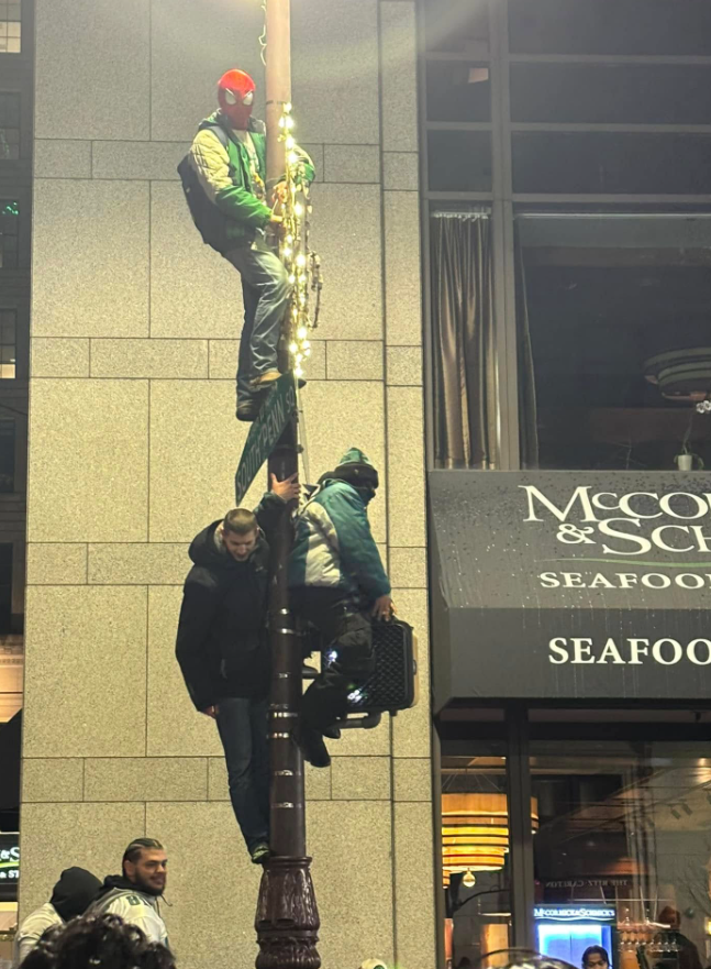 I feel like a lot of people need to hear this because I'm seeing false information floating around online:

The poles in Philly were NOT greased last night.