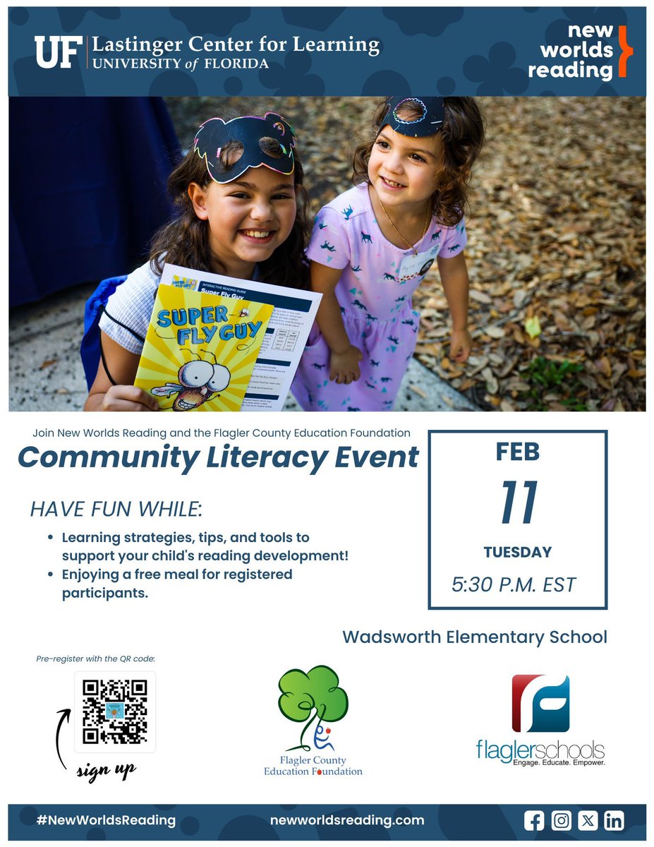 Ignite a love of reading! 📖 Join us for Literacy Night for K-5th grade students &amp; families and discover engaging activities to support your child's literacy journey. February 11th at 5:30 PM at Wadsworth Elementary. 
Register here before attending: buff.ly/4fQko0p