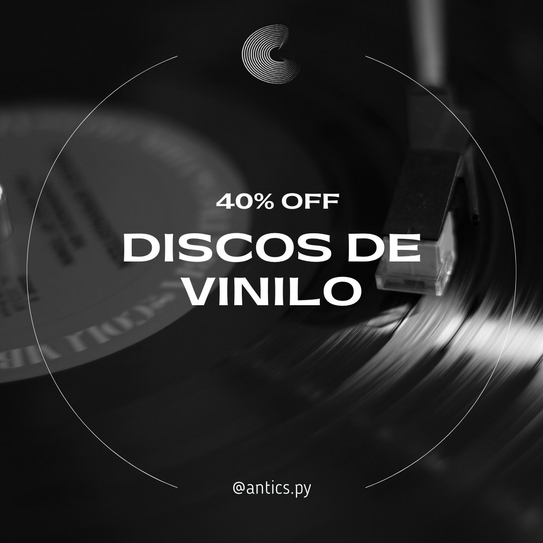 anticspy's tweet image. Esta semana tenemos descuento en Vinilos 🤩

40% Off 

Hace tu pedido en la web o en todo caso escribiendo a nuestro whatsapp 

(Link en Bio) 

Envio/Delivery a todo el pais 🛵🇵🇾

♥️❗️

Link: linktr.ee/anticstore