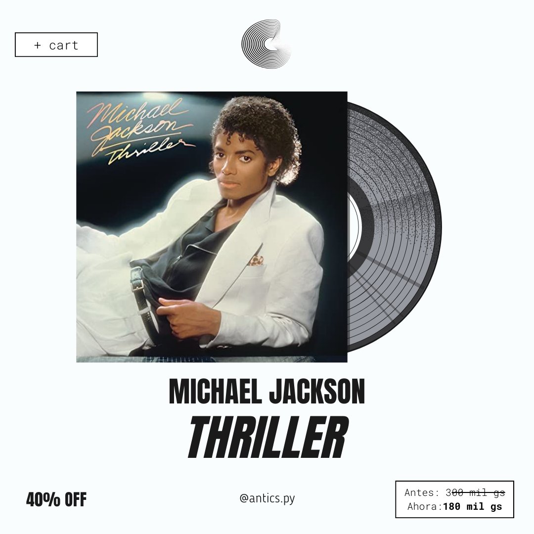 anticspy's tweet image. Esta semana tenemos descuento en Vinilos 🤩

40% Off 

Hace tu pedido en la web o en todo caso escribiendo a nuestro whatsapp 

(Link en Bio) 

Envio/Delivery a todo el pais 🛵🇵🇾

♥️❗️

Link: linktr.ee/anticstore