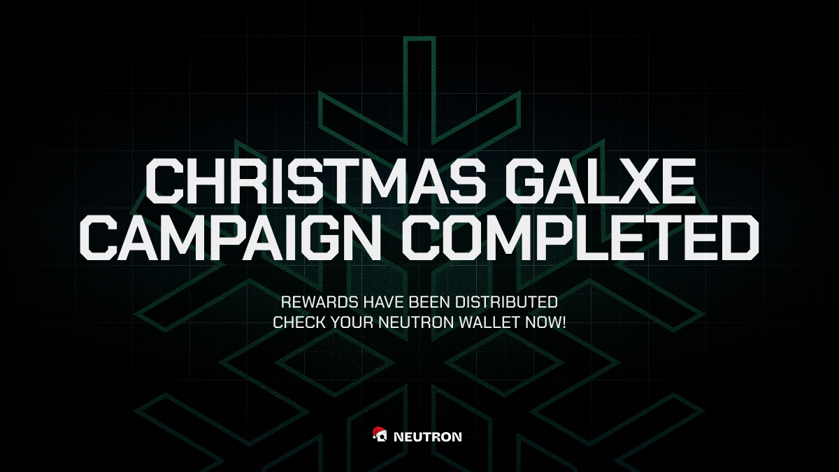 neutron_org's tweet image. Neutron Christmas Giveaway rewards have been distributed 🎁

For those who participated, check your wallet!