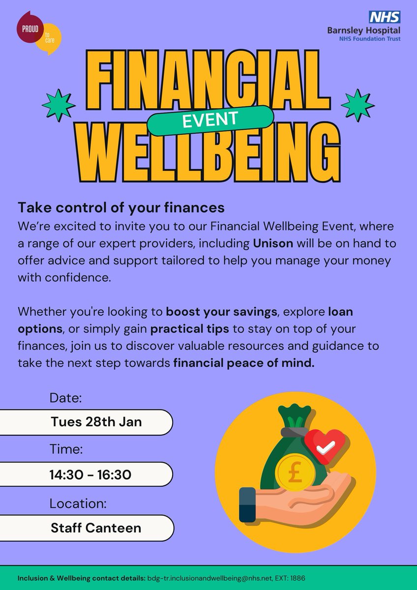 Join us this time tomorrow! Whether you're looking to boost your savings, explore loan options, or simply gain practical tips to stay on top of your finances. Visit us to discover valuable resources &amp; meet a range of expert providers to take steps towards financial peace of mind.