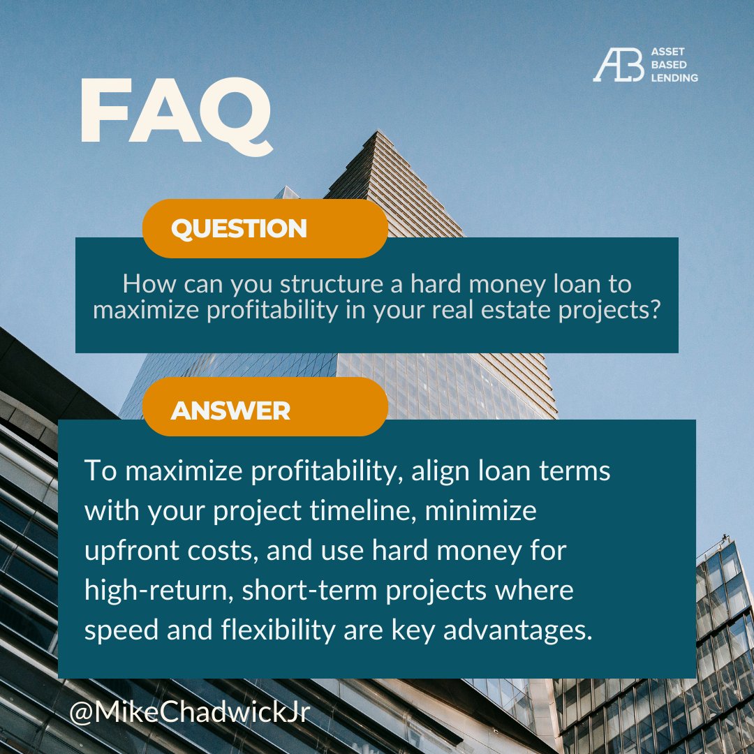 MikeChadwickjr's tweet image. 💡 Maximize Your Real Estate Profits

📈 Watch Mike Chadwick Jr on YouTube now and level up your investment game!

#HardMoneyLoans #RealEstateInvesting #ProfitabilityTips #MikeChadwickJr #ABL