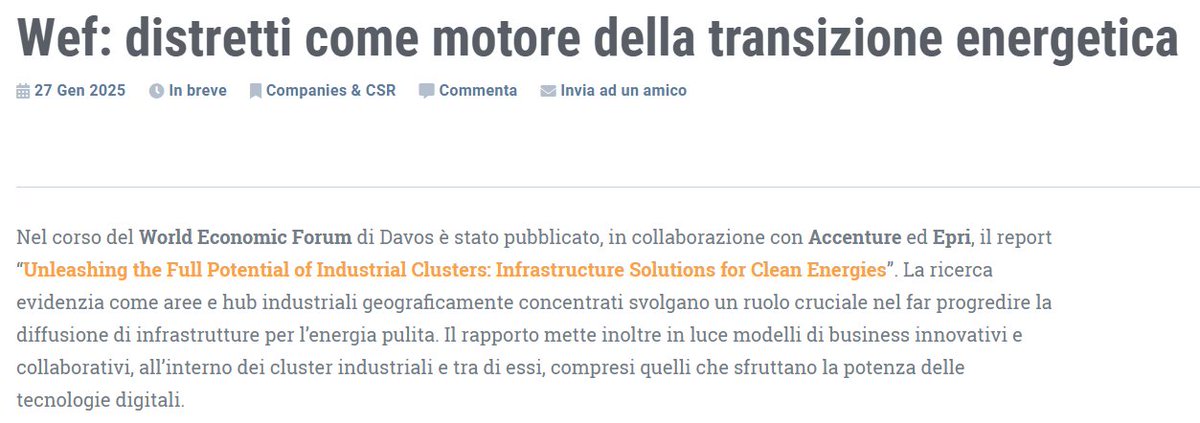 ETicaNews's tweet image. 📌Wef: #distretti come motore della #transizione energetica

📰 Leggi l'articolo sul nostro sito: eticanews.it/wef-distretti-…