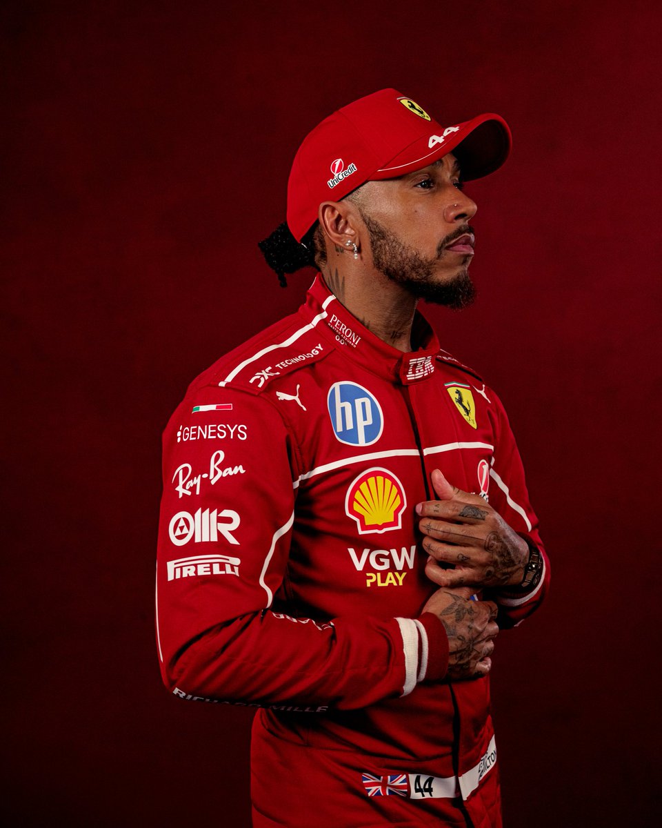 Sir Lewis Hamilton, piloto da Scuderia Ferrari! 🔥