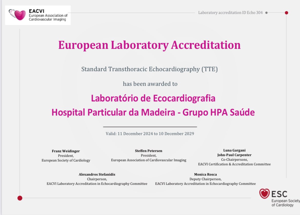 Susana_Gomes75's tweet photo. 🩷 A great honor and responsability! 
So proud🌟
https://t.co/zv4DoinXEh
#echofirst @escardio 
@EACVIPresident @denisamuraru @lpbadano @joaoarsousa @TemtemMargarida @Anabelabsilva @NMerke @LunaGargani @RRibeiras @JosRibe13386821 @cmcsousa @VDelgadoGarcia https://t.co/rXcGVkev2o