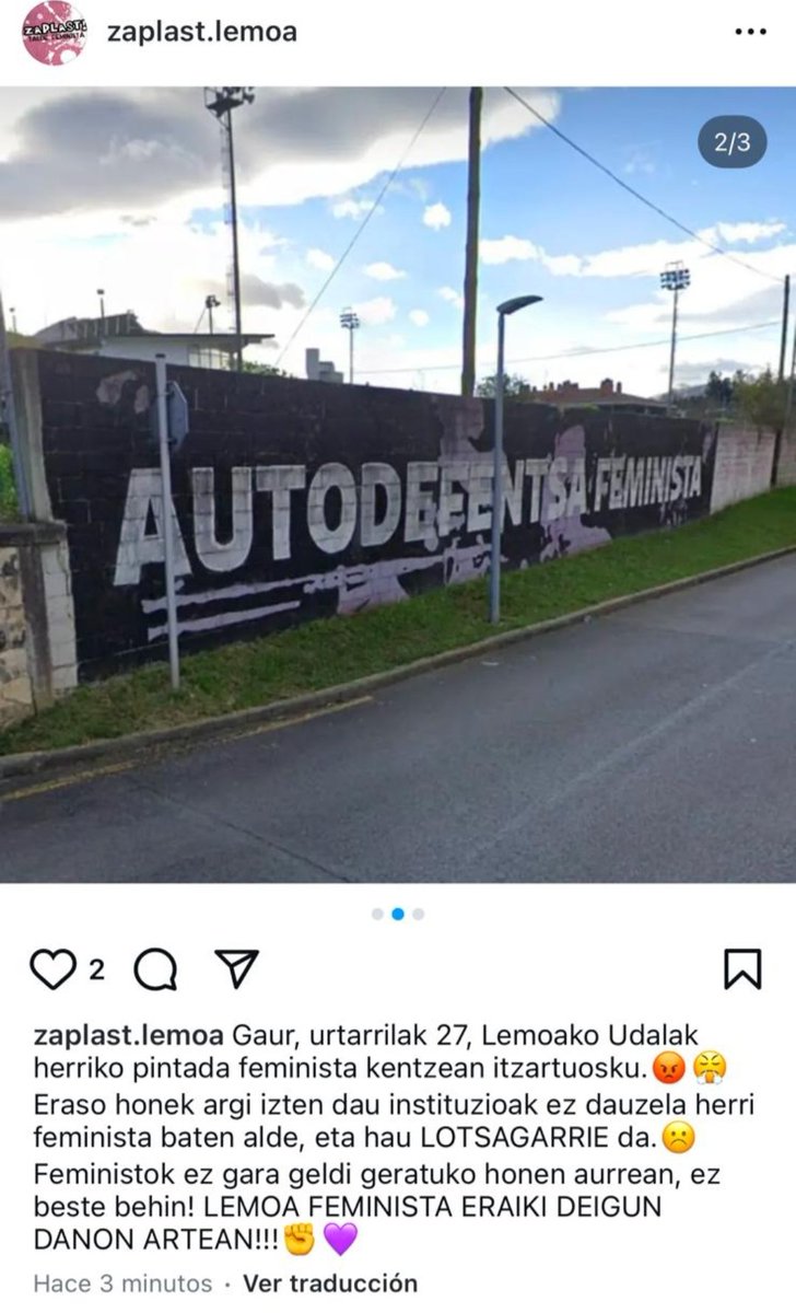 #Lemoa ko mugimendu feministaren salaketarekin bat egiten dugu, zentsura ez da onargarria. Gora borroka feminista!