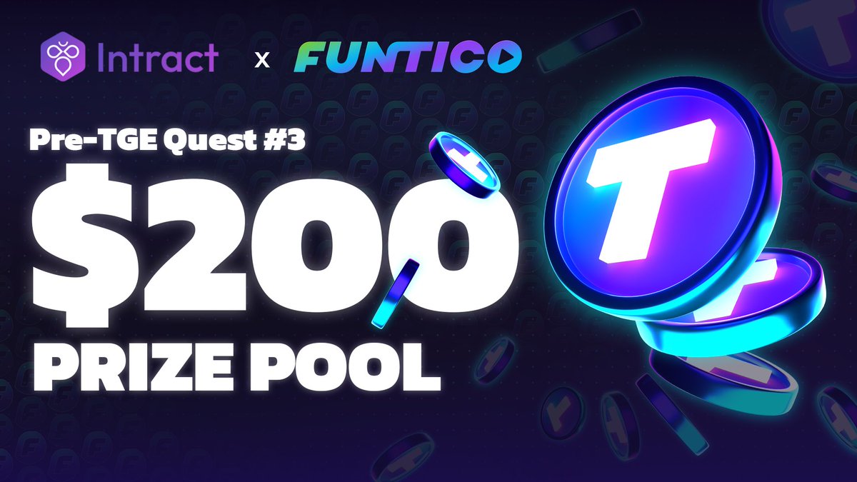 funtico_com's tweet photo. The $TICO TGE Festival is in FULL SWING! 🚀

$TICO TGE @Intract Quest #3 is NOW LIVE! 🔥

This is YOUR moment to shine and win:
💸 10 lucky degens will grab $20 USDC EACH! 💎

All you have to do:
✔️ Complete the quests.
✔️ Show the world why $TICO is THE ONE.
✔️ Claim your rewards like the true legend you are.

👉🏼 Secure your spot now: https://t.co/oFcyYySTjz