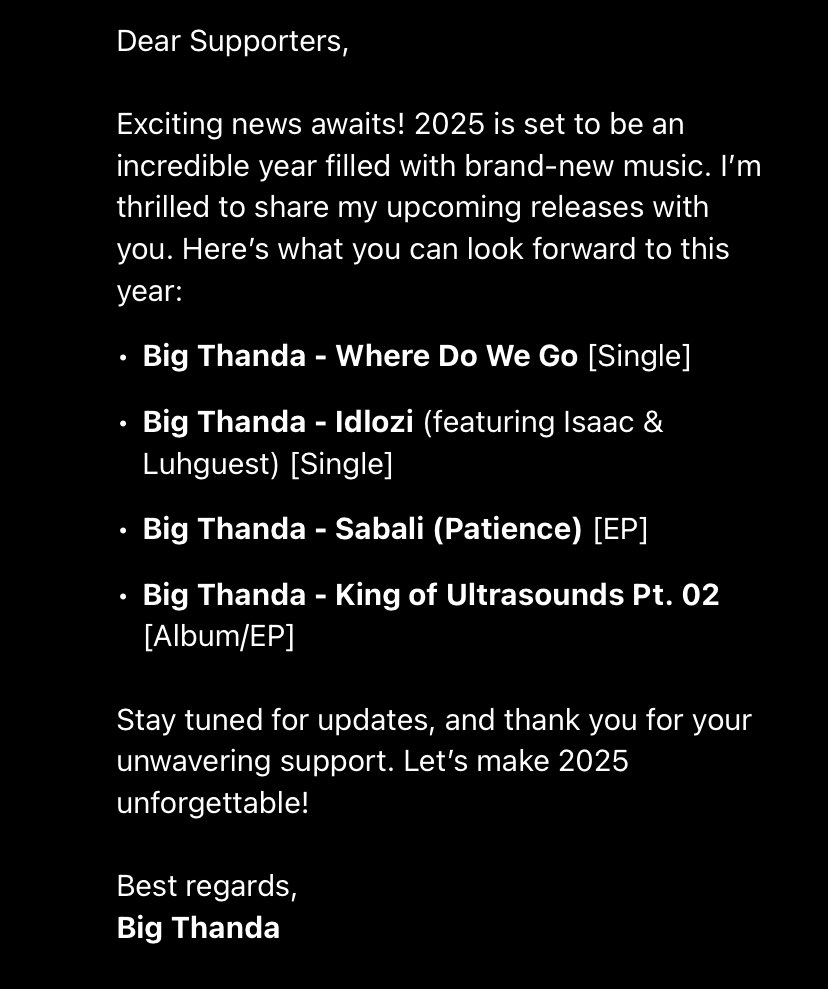 BigThandaSA's tweet photo. Official Announcement 📌🚨 https://t.co/g4PAGeRFmE