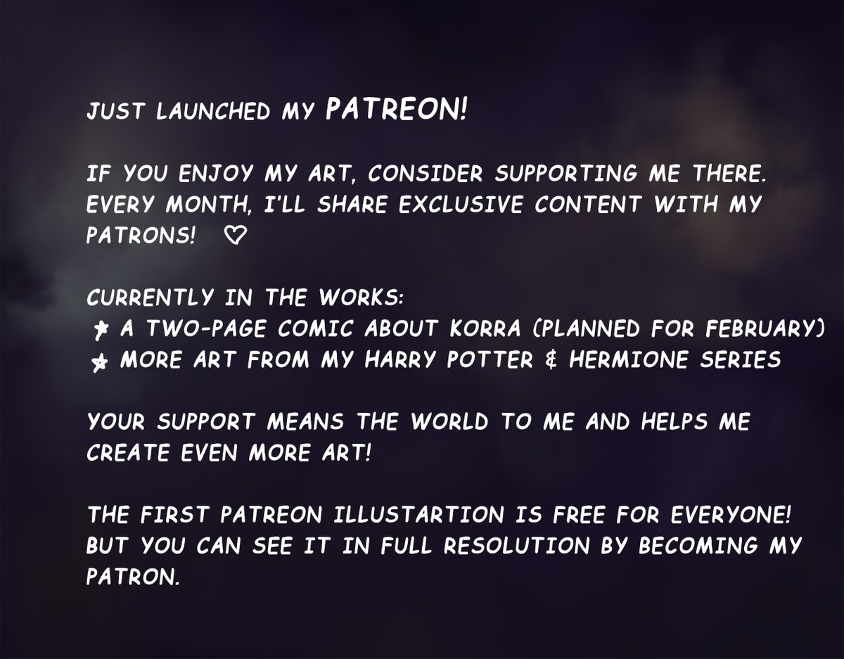 I'm launching my P****on page! 
Join to vote on upcoming fanart, get access to exclusive art, and see new comics I’m working on. 
Your support means everything!