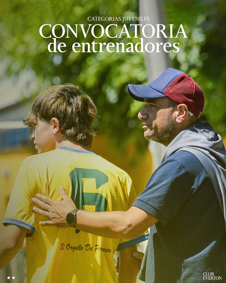⚽️ Club Everton lleva adelante la convocatoria de técnicos para sumarse a las Categorías Juveniles. Solicitamos enviar datos o CV (en caso de tener experiencia previa) a través de los siguientes medios: 

✉️ Correo: Asprogreso@gmail.com
📲 WhatsApp: 2215703646