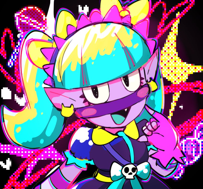 原宿Emzちゃん🍭🧇🧁🍩 #ブロスタ鋭角部 #BrawlStarsArt