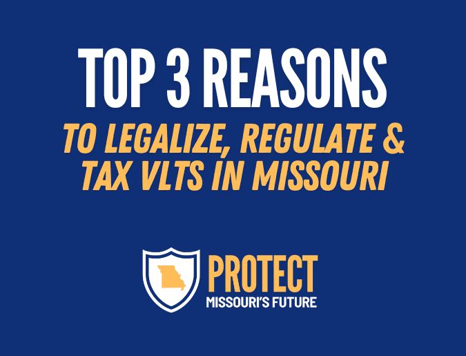 futuremissouri's tweet photo. 🎰 Top 3 Reasons to Legalize, Regulate, and Tax VLTs in Missouri 🎰

1️⃣ New Revenue for Missouri: Legal VLTs could generate $400–$600 million annually, funding vital programs like education, infrastructure, and public safety. #MOLeg #ProtectMOsFuture 1/3 https://t.co/fwgteXcEGH