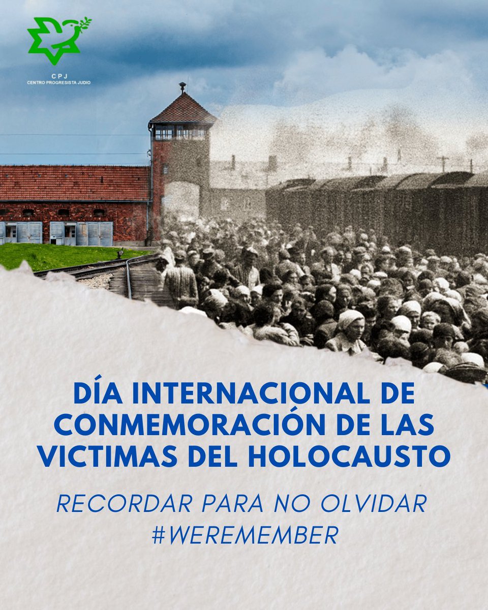 Hoy se cumplen 80 años de la liberación de Auschwitz-Birkenau. 

Hoy recordamos a las víctimas, honramos a los sobrevivientes y reafirmamos nuestro compromiso con la lucha contra el antisemitismo, el odio y la intolerancia.

Para que nunca más suceda! #neveragain #weremember