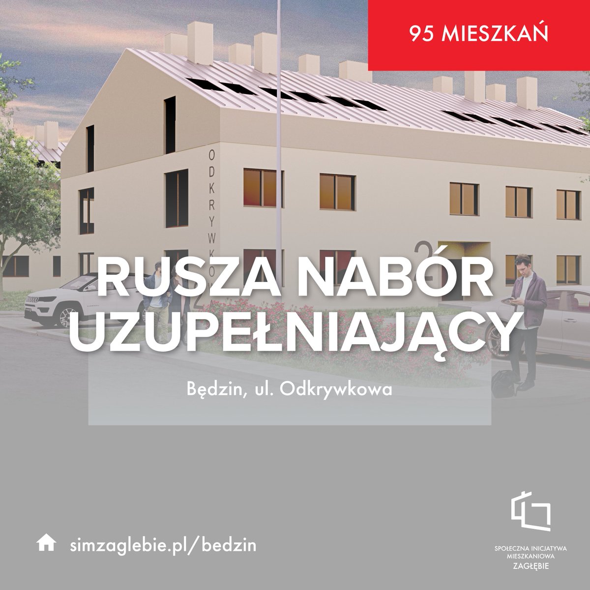 SIMZaglebie's tweet photo. Od 27 stycznia 2025 roku trwa nabór wniosków na najem mieszkań w ramach naszej inwestycji przy ul. Odkrywkowej w Będzinie. Więcej informacji: https://t.co/xqNFSkXsBz @KZN_GOV_PL https://t.co/jH71izzcVJ