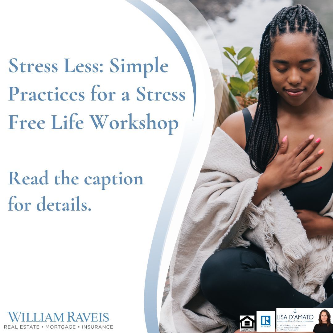 LisaDAmatoKW's tweet image. 🌿✨ Looking for a way to create calm in the chaos? Join The Cosmic Cod for The Peaceful Path: A Guide to Stress-Free Living and Self-Healing every Tuesday in Mashpee. 
Learn more &amp;amp; sign up: thecosmiccod.com/event-details/…
#LisaDamatorealtor #lisadamatocapecodliving #CapeCodLiving