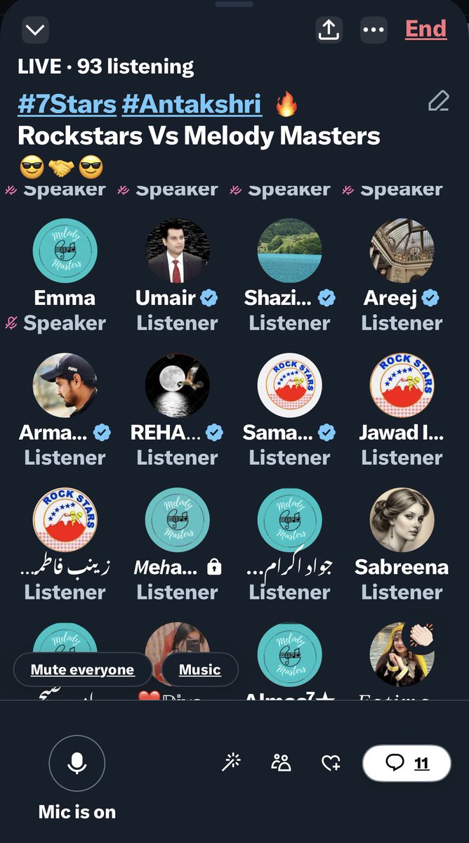 MohsinZafar888's tweet image. Thank you everyone who joined us yesterday for #7Stars ANTAKSHRI Game.

@anwar_shah40  @GalileoGabi 
#MelodyMasters
#RockStars
#Team7Stars