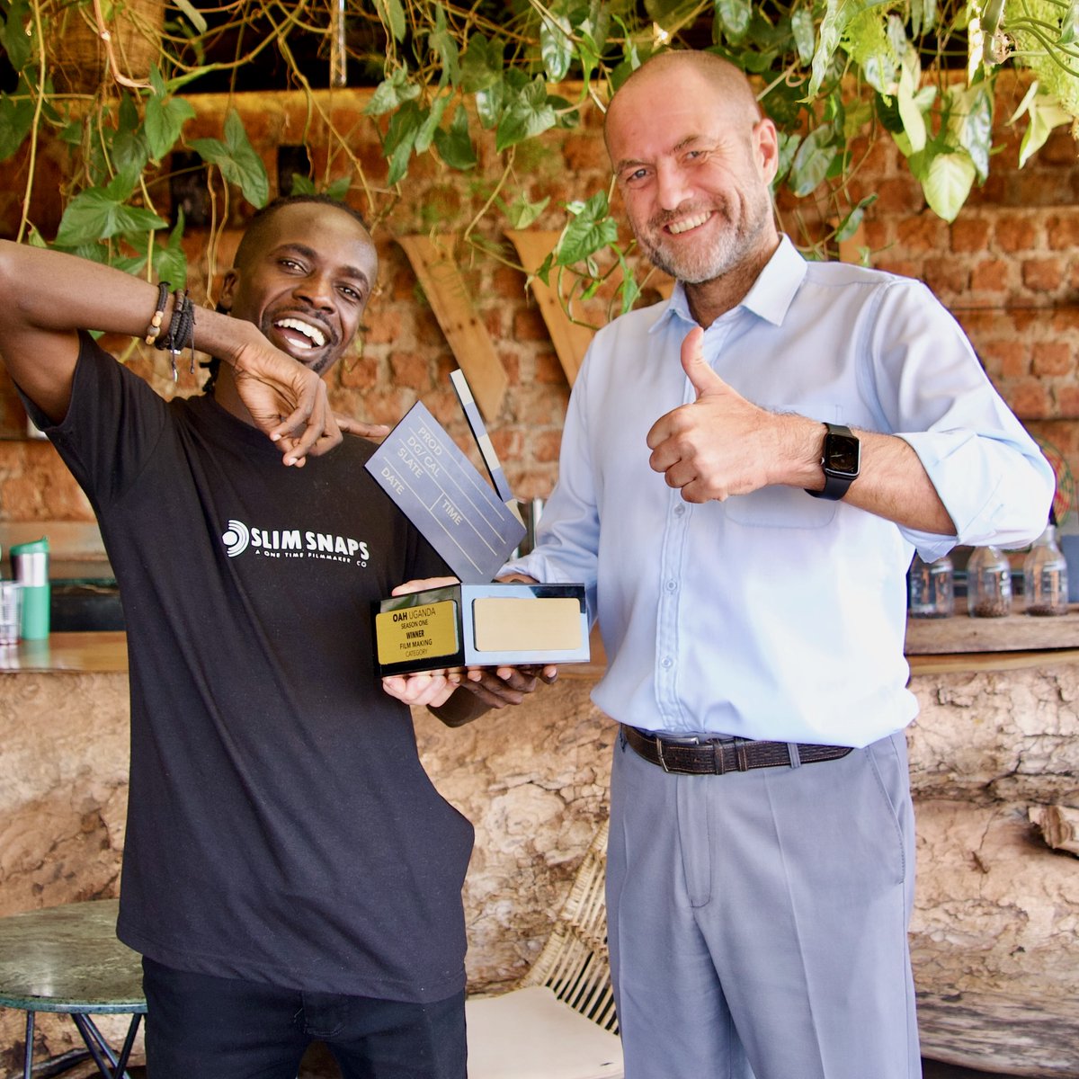 thewildbrand's tweet photo. We have a winner on our team! 🏆 

@OneKavuma , our very own in-house filmmaker, won Best Filmmaker in Season 1 of Opportunities Are Here, a film competition hosted by @EUinUG and @ITCnews to empower the creative talent of African youth.  

Congratulations! https://t.co/o8XnrBnWal
