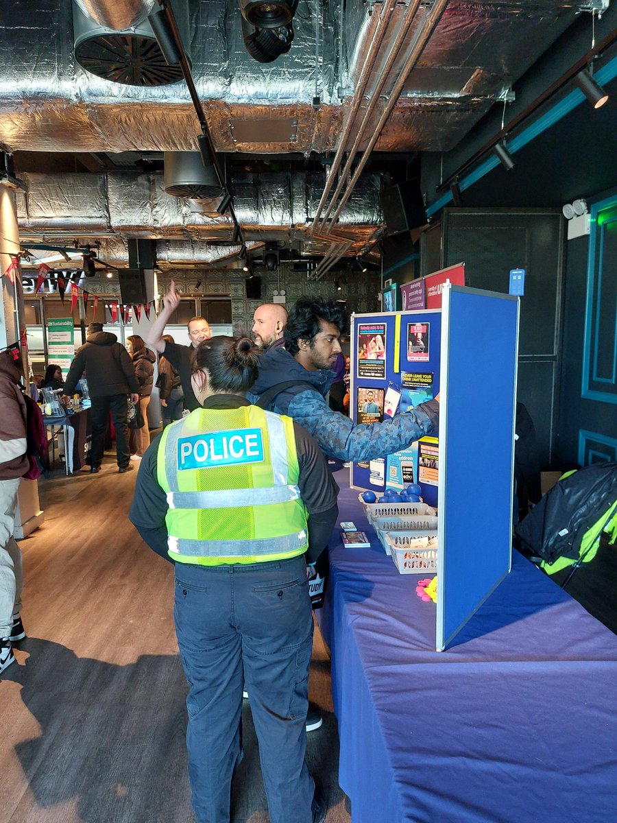 We'll be back again at this year's Refreshers Fair 🥳 

🗓️ It takes place at The Forum on College Lane Campus on Wednesday 29 January.

⏰ We'll be there from 10am, issuing crime prevention advice 👮  Colleagues from <a href="/BTP/">British Transport Police</a> will also be with us.

We look forward to seeing you all!