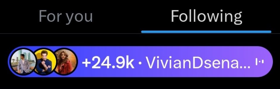 All records broken. ❤️🔥❤️🔥❤️🥳

24.9k fans joined Space with Vivian Dsena 🥳🥳🥳

#VivianDsena #VDians
<a href="/VivianDsena01/">Vivian Dsena</a> <a href="/NouranAly01/">Nouran Ossama</a>