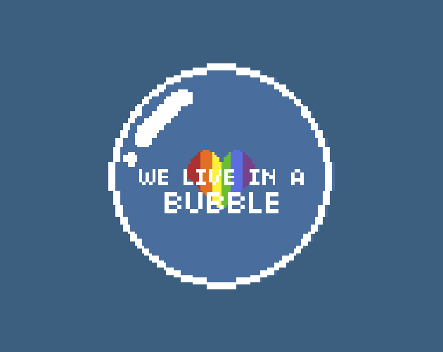 Last weekend, I participated in <a href="/globalgamejam/">GlobalGameJam</a> at the <a href="/InDigitalGames/">Institute of Digital Games - University of Malta</a> and created a small #abstract game called "We live in a Bubble". Feel free to play and give #feedback

<a href="/itchio/">itch.io</a>: amidos2006.itch.io/we-live-in-a-b…
<a href="/Newgrounds/">Newgrounds.com</a>: newgrounds.com/portal/view/96… 

#LGBTQ #indiedev #ggj2025 #GGJ25
