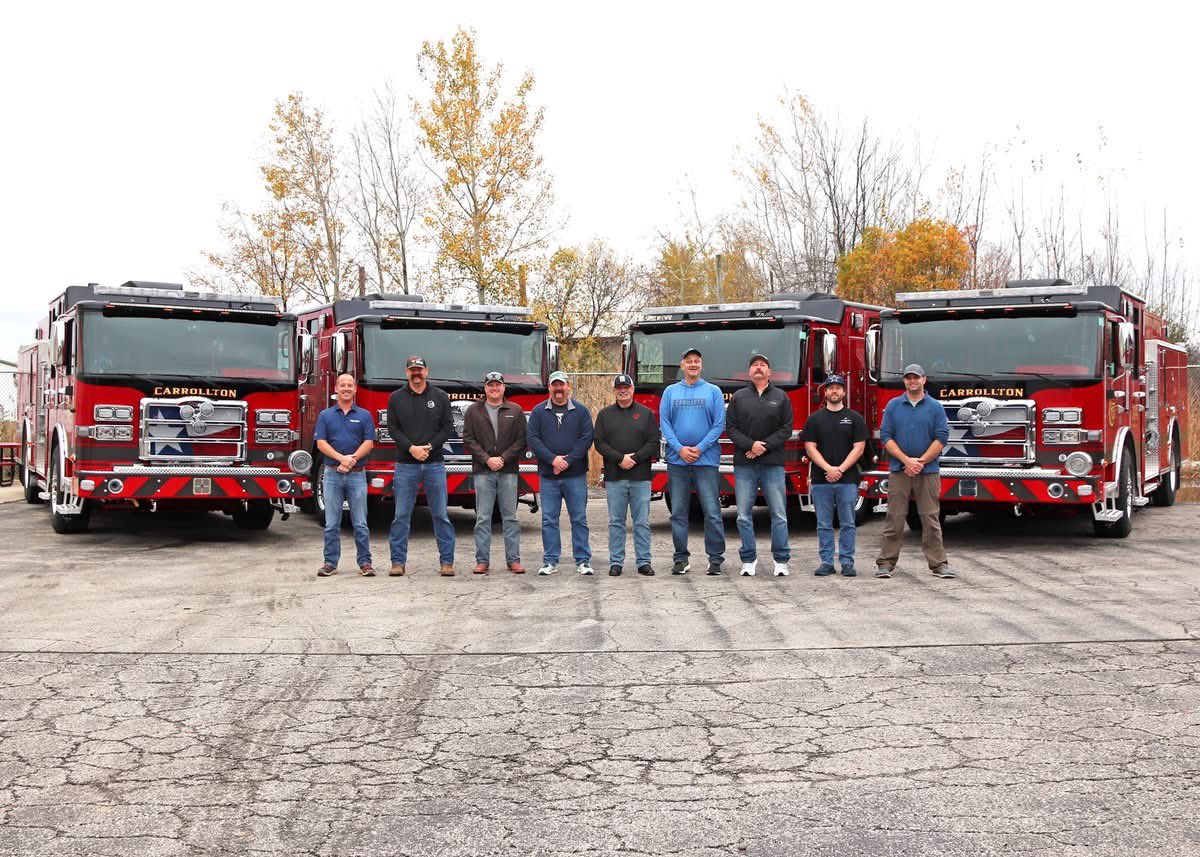 PierceMfg's tweet image. Four pumpers for Carrollton Fire Rescue!

Each #Enforcer #Pumper is configured following a traditional engine design. The sleek black over red color scheme is new for their fleet. Their department operates out of eight fire stations in #CarrolltonTX.