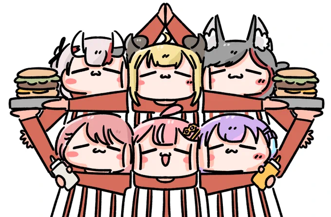 おつ #ホロナルド#みおーん絵 #TOWART #miko_Art  #つのまきあーと  #百鬼絵巻 #Luillust 