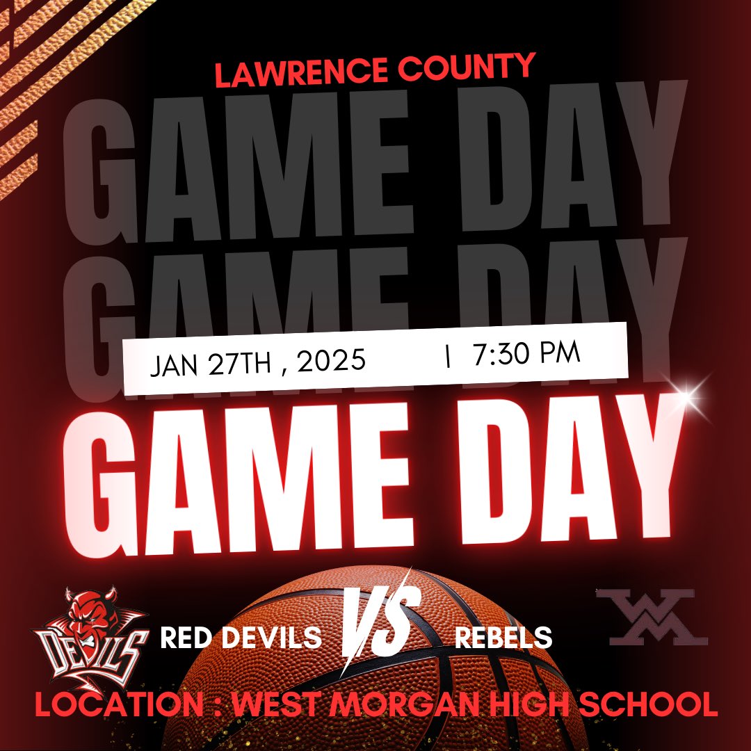 lchsmensbball's tweet photo. 🚨 GAME DAY 🚨
🆚 West Morgan
⏰ 7:30 PM
🎥 NFHS
#WeFam #Reddevilsnation👹
#Staythecourse https://t.co/dGr5o6XHgg