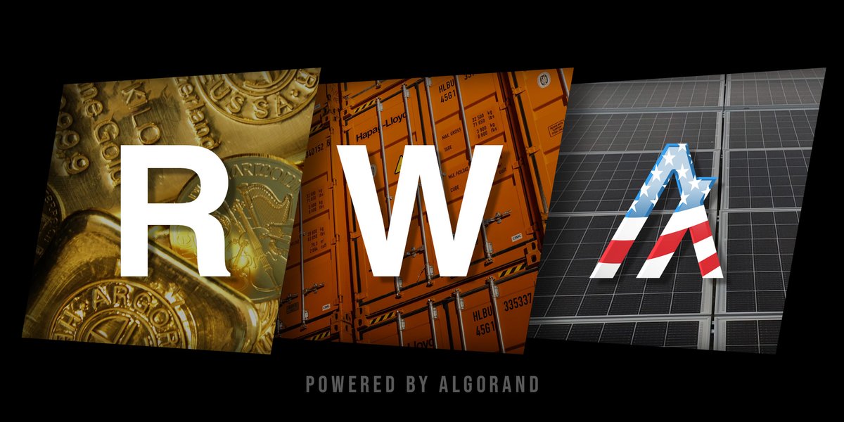 AlgoSlurp's tweet photo. RWA and Algorand go hand in hand: cheaper, faster, quantum-secure, and zero downtime. From stocks to property, digital money tokens to coffee beans.

Oh, and the Algorand logo fits perfectly as the 'A' in RWA. Coincidence?!? I think not.

$algo is #MadeInAmerica https://t.co/vSNmdcViJ9