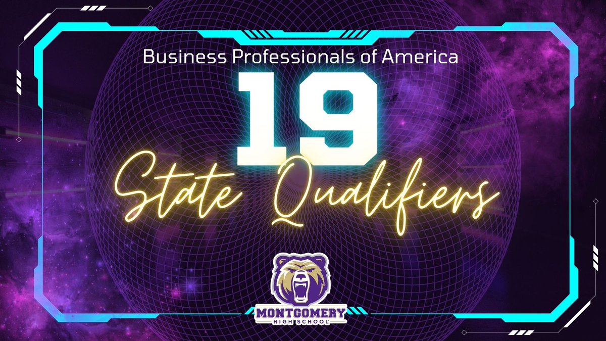 Mrs. Holliday (@emiholliday) on Twitter photo The results are in! <a href="/mhs_bears/">Montgomery High School</a> have 19 Business Professionals of America STATE QUALIFIERS! @MISDCareerTech <a href="/ADub7281/">Angela Wilcox</a> <a href="/TroyCollavo/">Dr. Troy Collavo</a> <a href="/MHS_Starkey_AP/">Kristy Starkey</a> The results are in! <a href="/mhs_bears/">Montgomery High School</a> have 19 Business Professionals of America STATE QUALIFIERS! @MISDCareerTech <a href="/ADub7281/">Angela Wilcox</a> <a href="/TroyCollavo/">Dr. Troy Collavo</a> <a href="/MHS_Starkey_AP/">Kristy Starkey</a>