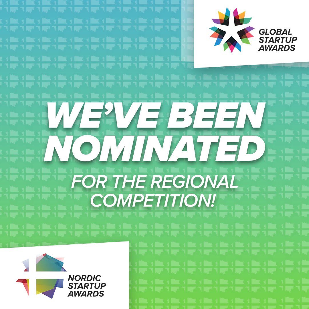 We’re super excited to announce that we’ve been nominated for the regional round of
the Nordic Startup Awards Edition 11: BEST NEWCOMER🎉

<a href="/NSAwards/">NordicStartupAwards</a> <a href="/Startup_Awards/">Global Startup Awards</a>

This nomination recognizes our commitment to innovation and impact in the startup
ecosystem. Here’s to pushing