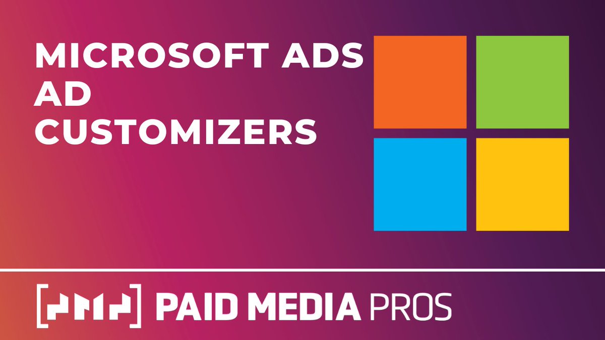 Joe Martinez (@milwaukeeppc) on Twitter photo #MicrosoftAds ad customizers allow advertisers to dynamically change numbers, text, prices, and percentages within their ad copy. I'll show you a few ways you can set up these attributes and apply them in your text ads in today's <a href="/PaidMediaPros/">Paid Media Pros</a> video. >> youtu.be/sE5DRVKYbvU #MicrosoftAds ad customizers allow advertisers to dynamically change numbers, text, prices, and percentages within their ad copy. I'll show you a few ways you can set up these attributes and apply them in your text ads in today's <a href="/PaidMediaPros/">Paid Media Pros</a> video. >> youtu.be/sE5DRVKYbvU