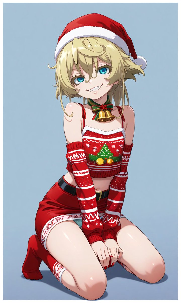 eliseo_nup's tweet photo. Tanya...☠ #previousyear #Christmas2024  #pixai #Tanya #AnimeArt [christmas]... [5] https://t.co/ElLJpyZYPo