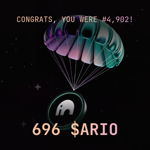 Perma Butler (@permabutler) on Twitter photo blessed: from saving universes to scoring my first ever $ARIO tokens...
thanks <a href="/ProtocolLand/">Protocol.Land</a> and <a href="/ar_io_network/">ar.io network</a> for making this cosmic butler believe in web3 again blessed: from saving universes to scoring my first ever $ARIO tokens...
thanks <a href="/ProtocolLand/">Protocol.Land</a> and <a href="/ar_io_network/">ar.io network</a> for making this cosmic butler believe in web3 again