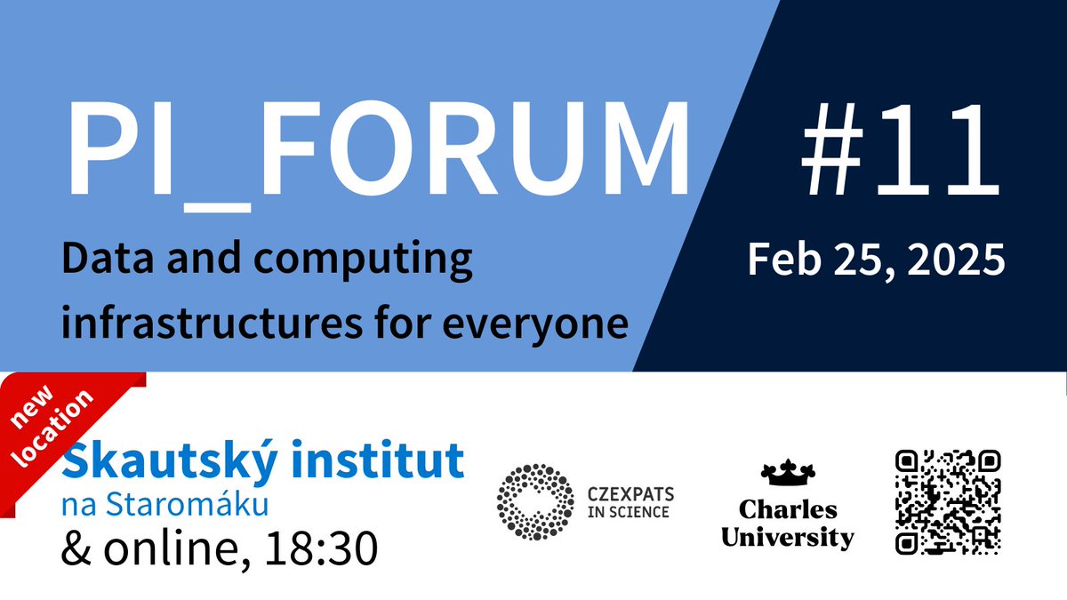 Czexpats In Science (@czexpats) on Twitter photo 🌟 Join us at the #PI_Forum #11: Data and computing infrastructures for everyone! 🌟
We’ll dive into how data and computing infrastructures provide an efficient way to share data and resources in the discussion with <a href="/majek_n/">MarianNovotny</a> and Zdeněk Mašín (<a href="/matfyz/">Matematicko-fyzikální fakulta Univerzity Karlovy</a>) chaired by Petra Trnková 🌟 Join us at the #PI_Forum #11: Data and computing infrastructures for everyone! 🌟
We’ll dive into how data and computing infrastructures provide an efficient way to share data and resources in the discussion with <a href="/majek_n/">MarianNovotny</a> and Zdeněk Mašín (<a href="/matfyz/">Matematicko-fyzikální fakulta Univerzity Karlovy</a>) chaired by Petra Trnková