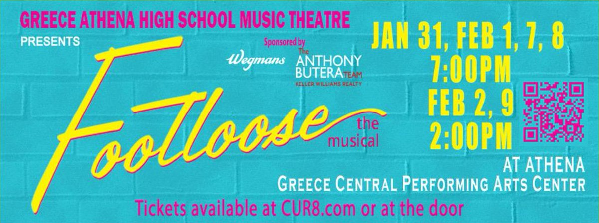 GCSD Arts (@gcsdart) on Twitter photo Footloose opens this weekend at Athena HS! Get your tickets before it's too late! cur8.com/990/project/12… <a href="/GreeceCentral/">Greece Central</a> Footloose opens this weekend at Athena HS! Get your tickets before it's too late! cur8.com/990/project/12… <a href="/GreeceCentral/">Greece Central</a>